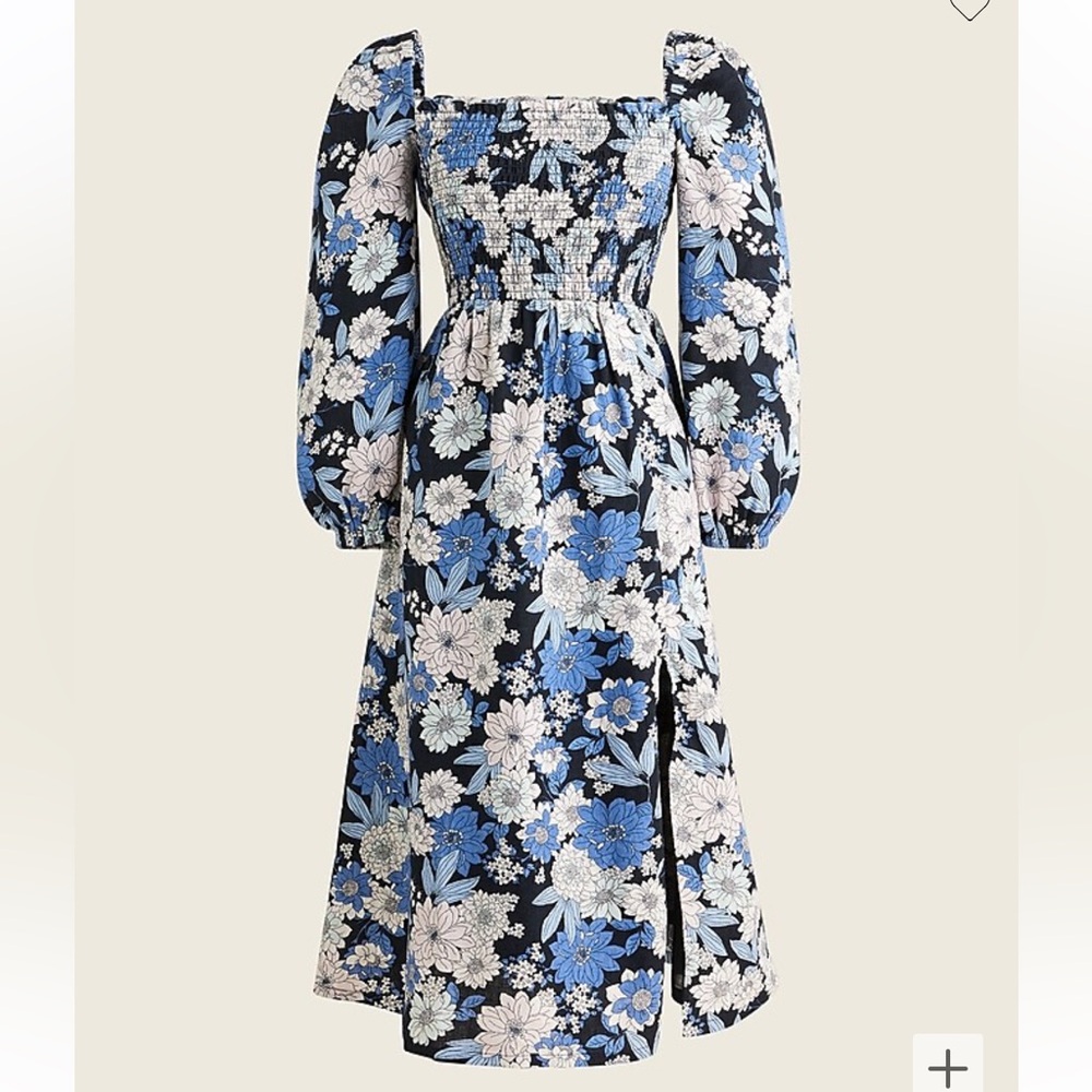 Jcrew linen daydream dress in zinnia floral